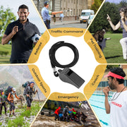 JKQAGD 2 Sports Whistles with Lanyard, Loud Crisp Sound Whistle Ideal for Coaches, Referees, Officials,Outdoor Enthusiasts, and Family Emergencies.