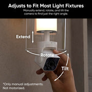 WYZE Bulb Cam - 2K HD Smart Light Bulb Security Camera, E26 Socket | Color Night Vision, 800-Lumen Dimmable LED, 160° Wide View, Motion Detection & Siren, Works with Alexa & Google Assistant