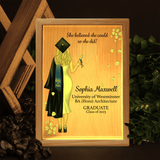 Custom Graduation Gift - Frame Light Box - Personalized Present For Her, Him, Grad | Ceremony, Commencement, Convocation, College & University