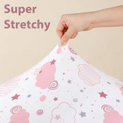 Baby Crib Sheets Girl, 3 Pack Toddler Bed Sheets Fitted 52”x28”