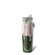 Frost Buddy 24oz Insulated Water Bottle - Straw & Chug Lid - Leak-Proof | Baseball Lifestyle Water Bottle Kids, Ice Cream Drip Baseball Water Bottle