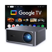 HAPPRUN 3000 ANSI Lumens Outdoor Projector with Official Google TV | 4K Supported, Dolby Audio, Auto Focus & Auto Keystone, 10K+ Apps, WiFi 6, Bluetooth, Indoor & Outdoor Movies