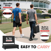 Sekey Stadium Seats with Back Support - 18.4" Wide | 3.2" Thick Cushion, Backrest, Larger Seating Area, 380 lbs, Locking Bleacher Clips, for Outdoor Events