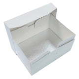 Culpitt 16" x 12" (406 x 304mm) Silver Cake Board & Matching Oblong Box | 12mm Thick, Rectangular Board & Cake Box, 40.5 x 30.5cm, For 13 x 9" Sponge Cake, Easy To Assemble, Transport & Storage