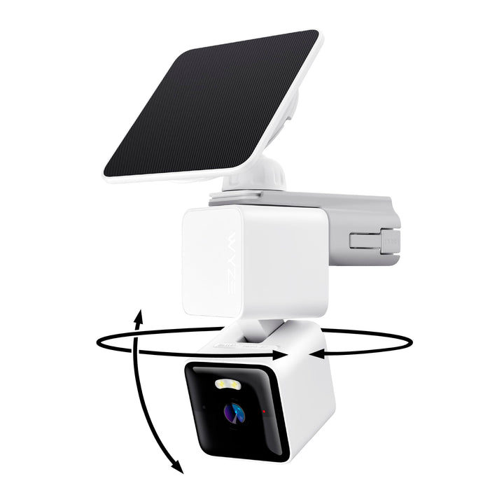 WYZE Solar Cam Pan, 2K Security Cameras Wireless Outdoor, Battery Powered | 360° Pan-Tilt, Battery Powered, 2.4 GHz Wi-Fi camera, AI motion detection, Color night vision, Cameras for home security