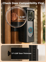 KIMILAR Anti-Theft Doorbell Mount Compatible with Ring/Blink(2026 Release) | No-dirll Doorbell Kits for 2026 Ring/Blink Battery Doorbell, Full-Coverage Doorbell Camera Mount for Apartments, Rentals