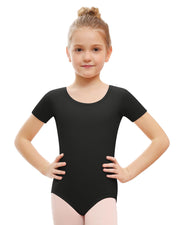 Stelle Ballet Leotards for Girls Short Sleeve Gymnastics Dance Outfit 2-16Y | Scoop neckline, Stretch fabric, Comfortable fit, Skin-friendly, Gymnastics & Ballet, Toddler dancewear, Kids bodysuit