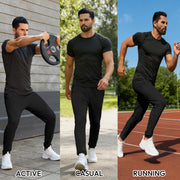 FOGFIRE Mens Sweatpants with Zipper Pockets Lightweight Athletic Joggers for Workout Running Gym Track Casual Wear