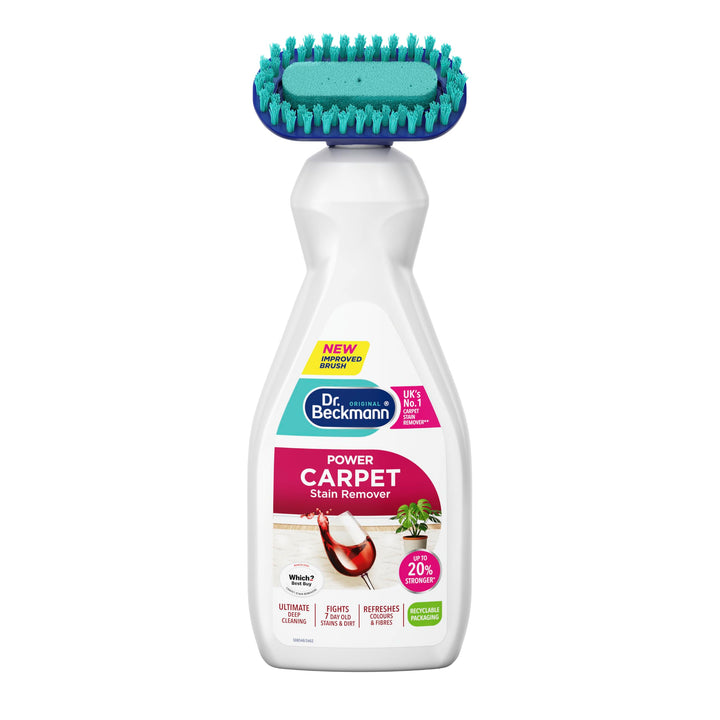 Dr. Beckmann Carpet Stain Remover, Works in 3 min, 650ml | 2in1 brush applicator targets stains into fibres. Ideal for carpets, rugs, doormats.