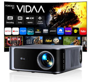 Outdoor-Projector-4K [VIDAA Live TV/40W Dolby/920 ISO] with WiFi6 and Bluetooth Compatible with Netflix, Smart Projector, AI Voice Control & Auto Focus, HDR10, Movie Proyector for Ceiling Home Theater