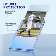 200 Card Sleeves Hard, 3×4 Trading Card Holder (100 Hard+100 Soft) | Baseball Card Cases Protectors, Playing Card Holder, Sports Cards Holder for Sports Football PKM TCG MTG Game Playing Cards