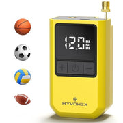 HYVOHEX Mini Electric Ball Pump with Needle for Sports Balls | Portable,Digital LED Display,Preset Auto-Stop Pressure,Fast Inflation,Replaces Manual Pump for Basketball,Soccer,Volleyball