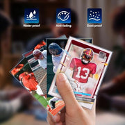 1000ct Card Sleeves for Trading Cards, Clear Soft Baseball Sports Sleeves | Soft Plastic Protector Card Sleeve, Clear Card Sleeve Fit for Baseball, Football Sports Cards, PKM, MTG, Game, Standard Cards