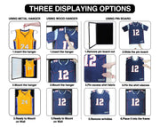 IHEIPYE Jersey Display Frame Case, Large Sport Jersey Shadow Box, Black | Lockable, UV Protection, Hanger, Baseball Basketball Football Soccer Hockey Shirt and Uniform