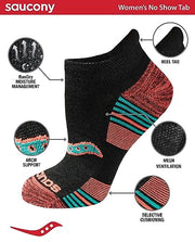 Saucony Women's RunDry Performance Heel Tab Athletic Socks, Available in S-L (8, 16, 24 Pairs)