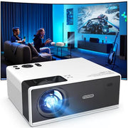 FUDONI Projector with WiFi & Bluetooth, Native 1080P Home Theater Projector