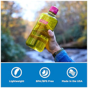 Nalgene 32 oz Narrow Mouth Water Bottle, Amethyst | BPA-Free, Durable & Lightweight, Leak Proof, Dishwasher Safe, Large Reusable Plastic Bottle for Hiking, Gym, Work & Travel