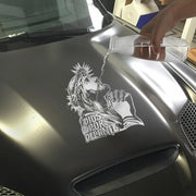 [4IN] Dios Por Delante Decal Large Graphic for Trucks, Cars, Walls