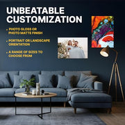 Custom Poster 24x36 inches - Same Day Printing Custom Print w/Your Photo | Premium Photo-Quality Paper - Personalized Custom Posters - Shipped in Strengthened Tube - Available in Matte or Gloss Finish