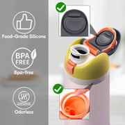 3 Sets Replacement Rubber Seal Gasket Parts for Owala FreeSip 24oz 32oz F1 | Water Bottle Lid Top Silicone Stopper and O Ring Compatible with Owala 16/19/24/32/40 oz Cap Mouth Insert Piece Accessories