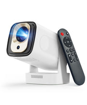 【Auto Focus&1080P】Magcubic Mini Smart Projector 4K Support, Built in Apps | Portable Projector with Wifi 6 and Bluetooth 5.4, Auto Keystone, 5W Speaker, Android 14, Voice Control, Home Movie Proyector