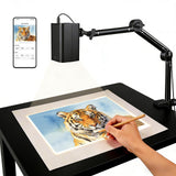 Art Projector for Tracing and Drawing - 5G WiFi & App-Free Web Control | Digital Sketch Projector with Stable Stand for Cookie Decor - Compatible with iOS/Android, Supports Online/Offline