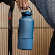 BrüMate Rise 65oz Water Bottle With 100% Leakproof Covered Silicone Straw | Insulated Stainless Steel Water Bottle With Removable Straw | Fast Flow | Soft Sip Silicone Spout | BPA-Free (Matte Black)