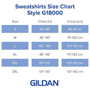 Gildan Adult Fleece Crewneck Sweatshirt, Style G18000, Multipack, Black (1-Pack), Large