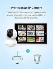 Tapo 1080p Pan/Tilt Security Camera for Baby Monitor, Pet Camera, C200 | Motion Detection, 2-Way Audio, Night Vision, Cloud & SD Card Storage, Works with Alexa & Google Home