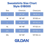 Gildan Adult Fleece Crewneck Sweatshirt, Style G18000, Multipack, Black (1-Pack), Large