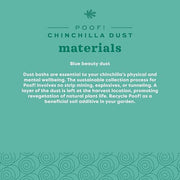 Oxbow POOF! Chinchilla Dust Bath, Natural Chinchilla Dust, USA, 2.5 lb | Blue Beauty, Dust For Chinchillas, Chinchilla Dust, Degus, Gerbils, Hamsters, Grooming, Coat Care, Small Pet Supplies