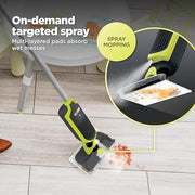 Shark VACMOP Cordless Vacuum & Spray Mop, Gray, VM180 | Hard Floor Cleaner, Powerful Suction, Lightweight, 2 Disposable Pads, 12oz Cleaning Solution Included