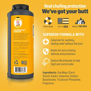 Anti Monkey Butt Body Powder, Talc-Free, 8 oz | Thigh Chafing, Sweat, Friction, & Itch Relief, Calamine for Rash & Odor Control, Men & Women