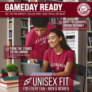 NCAA Gameday Cotton T-Shirt for Men and Women | Officially Licensed NCAA Tee - Preshrunk Ring-Spun Cotton - Screen-Printed Team Logo