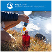 Nalgene 32 oz Narrow Mouth Water Bottle, Amethyst | BPA-Free, Durable & Lightweight, Leak Proof, Dishwasher Safe, Large Reusable Plastic Bottle for Hiking, Gym, Work & Travel