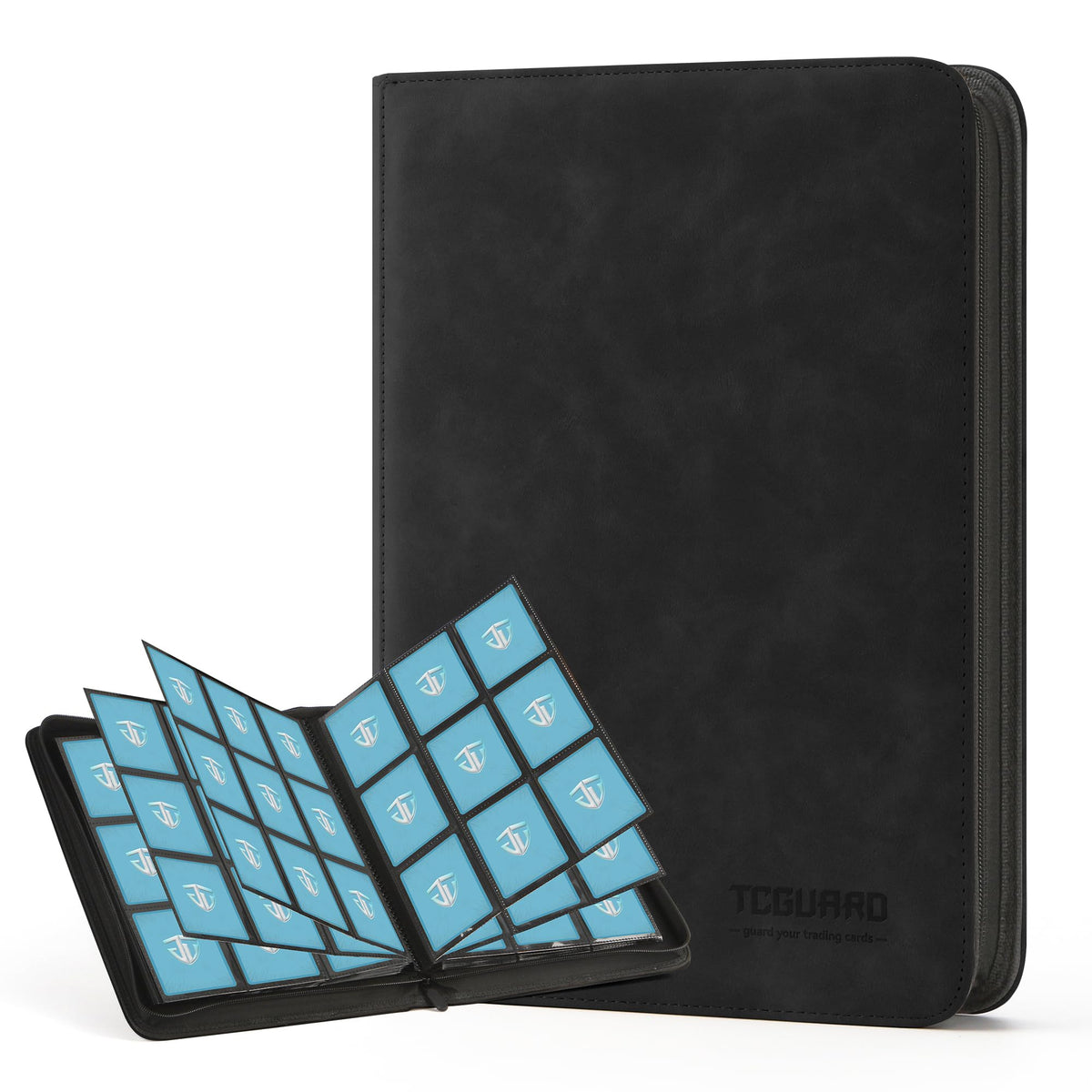 TCGUARD Trading Card Binder, 9 Side Loading Pocket Card Album Hold Up to 540 Cards, Zipper Binder for Cards Collection, TCG Card Holder for Game Card, Sports Card, Yugioh, MTG etc.