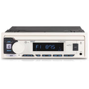 Pyle Marine Radio Single DIN Receiver – Bluetooth Wireless Streaming, AM/FM Tuner, USB/AUX MP3 Playback, Hands-Free Calling, Remote Control, RGB Buttons, Splash-Resistant Stereo Upgrade