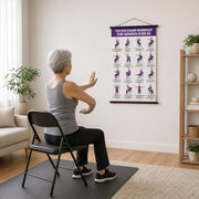Tai Chi Chair Workout Chart, Chair Tai Chi for Seniors Poster, 16 x 24 Inch | Seated Tai Chi for Beginners: 16 Illustrated Chair Exercises for Balance, Flexibility and Mobility, Easy to Roll Up and Store