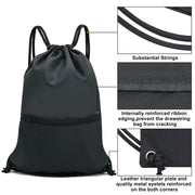 HOLYLUCK Drawstring Backpack Bag Sport Gym Sackpack