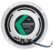 KICKER 51KM604WL KM 6.5" 4Ω LED Marine Coaxial Speakers - Pair