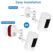 2Pack Adjustable Security Wall Mount Bracket for Ring Stick Up Cam & Ring Outdoor Cam Plus, Perfect View Angle for Your Surveillance Camera System - White