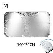 🚗 LIMITED-TIME 50% OFF! ✨ Windshield Sunshade Foldable Sun Shield – UV Protection, Includes Steering Wheel Cover, Pouch ☀️