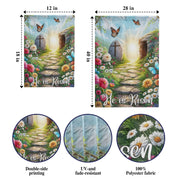 He Is Risen Empty Tomb Garden Flag