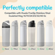 3 Sets Replacement Rubber Seal Gasket Parts for Owala FreeSip 24oz 32oz F1 | Water Bottle Lid Top Silicone Stopper and O Ring Compatible with Owala 16/19/24/32/40 oz Cap Mouth Insert Piece Accessories