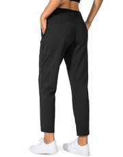 G Gradual Women's Pants with Deep Pockets 7/8 Stretch Ankle Sweatpants | Golf, Athletic, Travel, Lounge, Business Casual, Teacher, Drawstring Waist, Butter Soft 4-Way Stretch, Lightweight
