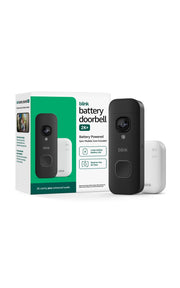 Blink Battery Doorbell 2K+ (newest model) — Wireless video doorbell, 2K video resolution, enhanced audio. Sync Module Core included – System (Black)