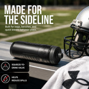 Under Armour Squeeze Water Bottles, 32 oz Water Bottles, Sideline Sports Water Bottle with Quick-Shot Lid, Quick & Easy Hydration, Gym Water Bottles, Squeeze Bottle, 1 32oz Bottle