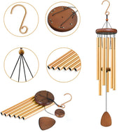 Custom Engraved Wind Chimes - Family & Couple Anniversary Date - Gift For Couples, Valentine, Anniversary, Husband Wife, Her/Him
