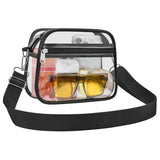 USPECLARE Clear Bag for Stadium Events Clear Sports Fan Handbags Purses | Unisex 0.4 mm Thickened Waterproof PVC,Approved for Concerts,Game Days,Outdoor Events