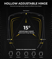 KALIYADI Polarized Sunglasses Men, Lightweight Mens Sunglasses Polarized UV Protection Driving Fishing Golf